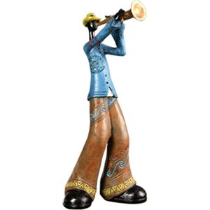 Sodial 2x(Jazz Band Player Figurines Vintage Musician Figure Resin Statues Desktop7657 Sodial 2x(Jazz Band Player Figurines Vintage Musician Figure Resin Statues Desktop7657
