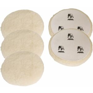 Mirka Polarshine 7990080111 Hook & Loop Lambs Wool Polishing Pad 77mm 5 Pack Mirka Polarshine 7990080111 Hook & Loop Lambs Wool Polishing Pad 77mm 5 Pack