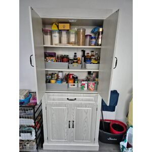 Tall Kitchen Storage Cupboard Cabinet Pantry Freestanding Unit 1 Drawer 4 Doors Tall Kitchen Storage Cupboard Cabinet Pantry Freestanding Unit 1 Drawer 4 Doors