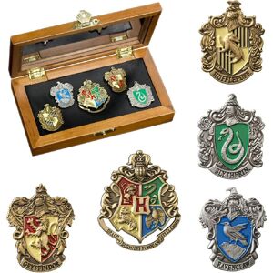 The Noble Collection Hogwarts House Pins - Set Of 5 Metal, Hand-Enamelled House The Noble Collection Hogwarts House Pins - Set Of 5 Metal, Hand-Enamelled House