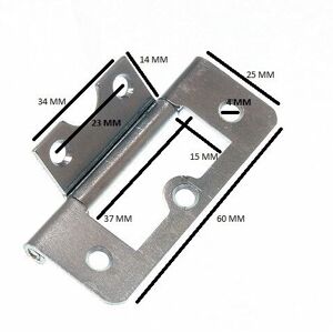 Onestopdiy Zinc Steel 63mm Cabinet Hinge - 100 Pairs Onestopdiy Zinc Steel 63mm Cabinet Hinge - 100 Pairs