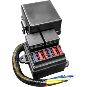 Bcsmmcar Pre-Wired Relay Fuse Box 2 Relay Sockets 6 Fuses Fit Car Truck Boat Rv Marine Bcsmmcar Pre-Wired Relay Fuse Box 2 Relay Sockets 6 Fuses Fit Car Truck Boat Rv Marine
