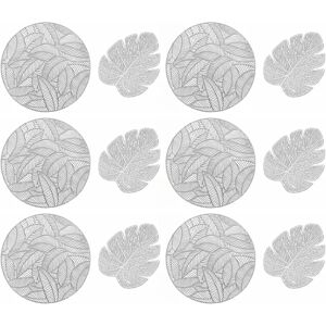 6 Pack Placemats And Coaster Sets, Round Dining Table Place Mats And Leaf Place 6 Pack Placemats And Coaster Sets, Round Dining Table Place Mats And Leaf Place