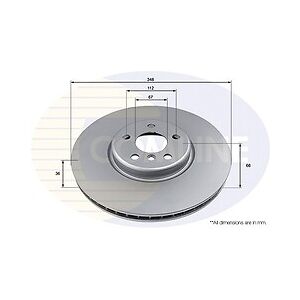 Comline Coated Brake Disc Front Axle Left To Fit Bmw 2 21->, 3 18->, 4 20->, 5 16->, 6 1 Comline Coated Brake Disc Front Axle Left To Fit Bmw 2 21->, 3 18->, 4 20->, 5 16->, 6 1