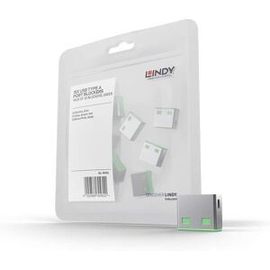 Lindy Usb Port Blocker (Without Key) - Pack Of 10 Colour Code: Green Lindy Usb Port Blocker (Without Key) - Pack Of 10 Colour Code: Green