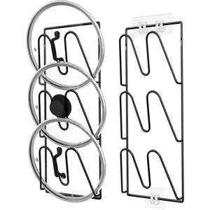 Does Not Apply 2 Pack V-Wall Pot Lid Holder, Pot Lid Organizer For Cabinet Or Wall/door Kitchen Does Not Apply 2 Pack V-Wall Pot Lid Holder, Pot Lid Organizer For Cabinet Or Wall/door Kitchen