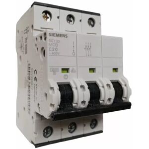Siemens 5sy33207 Circuit Breaker 3p 20a 4.5k C 3mod Siemens 5sy33207 Circuit Breaker 3p 20a 4.5k C 3mod