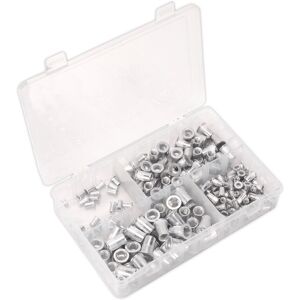 Sealey Threaded Insert (Rivet Nut) Assortment 200pc M4-M8 Splined Metric Ab073ti Sealey Threaded Insert (Rivet Nut) Assortment 200pc M4-M8 Splined Metric Ab073ti