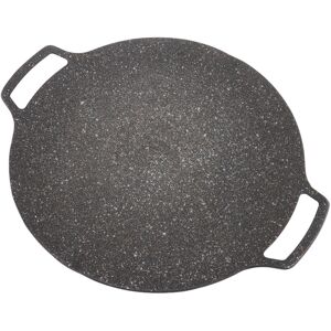 (33cm)Korean Bbq Plate Barbecue Grill Non Stick Circular Frying Pan For Home Am (33cm)Korean Bbq Plate Barbecue Grill Non Stick Circular Frying Pan For Home Am