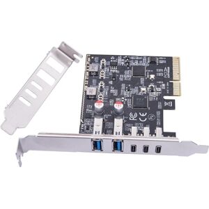 Sodial 2x(Usb Pcie Card 2port Usb3.2 Gen2 Usb-A + 3port Type C 10gbps Expansion1734 Sodial 2x(Usb Pcie Card 2port Usb3.2 Gen2 Usb-A + 3port Type C 10gbps Expansion1734