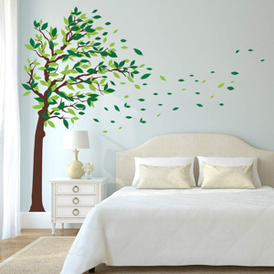Does Not Apply Green Tree Wall Stickers Flying Leaves Wall Decals For Home Living Room Bedroom Does Not Apply Green Tree Wall Stickers Flying Leaves Wall Decals For Home Living Room Bedroom