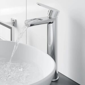 Architeckt High Rise Basin Mixer Waterfall Tap Chrome Modern Wall Mounted Architeckt High Rise Basin Mixer Waterfall Tap Chrome Modern Wall Mounted