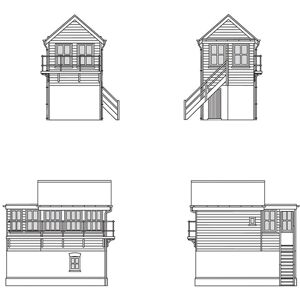 Hornby R7365 South Eastern Railway Signal Box 1:76/oo Gauge Building Hornby R7365 South Eastern Railway Signal Box 1:76/oo Gauge Building