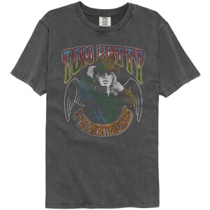 Tom Petty With Wings Officially Licensed Adult Short Sleeve Washed Black T-Shirt Tom Petty With Wings Officially Licensed Adult Short Sleeve Washed Black T-Shirt