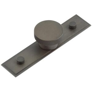 Elegant Dark Bronze Cupboard Knob With Stepped Backplate - Kitchen Cabinet Knob Elegant Dark Bronze Cupboard Knob With Stepped Backplate - Kitchen Cabinet Knob