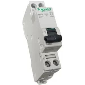Schneider Electric Spa Schneider 17540 Circuit Breaker 1 N 10a 6k B 1mod C40 Schneider Electric Spa Schneider 17540 Circuit Breaker 1 N 10a 6k B 1mod C40