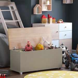Vida Designs Toy Chest Box Large Wooden Storage Blanket Lid Grey Oak Childrens Kids Tidy Bin Vida Designs Toy Chest Box Large Wooden Storage Blanket Lid Grey Oak Childrens Kids Tidy Bin