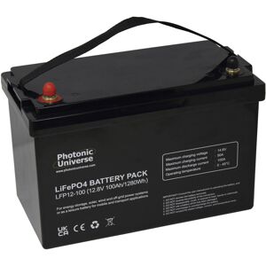 Photonic Universe 100ah 12v Lithium Battery For Leisure Use, Solar, Wind, & Off-Grid Applications Photonic Universe 100ah 12v Lithium Battery For Leisure Use, Solar, Wind, & Off-Grid Applications