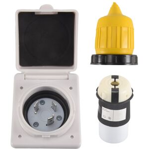 Sodial 30amp Rv Inlet Outlet Shore Kit W/boot Cord Protector 125v Nema L5-30p7915 Sodial 30amp Rv Inlet Outlet Shore Kit W/boot Cord Protector 125v Nema L5-30p7915