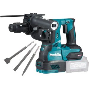 Makita Hr004gz 40v Max Xgt Brushless Qcc Sds+ Hammer Drill With 3 Piece Chisel Makita Hr004gz 40v Max Xgt Brushless Qcc Sds+ Hammer Drill With 3 Piece Chisel