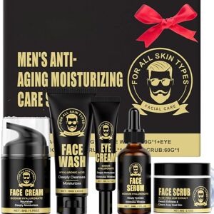 Shefave 5pcs Men'S Anti-Aging Care Set Kit,mens Skin Care Sets & Kits - Mens Face Cre Shefave 5pcs Men'S Anti-Aging Care Set Kit,mens Skin Care Sets & Kits - Mens Face Cre