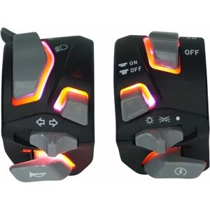 7/8in 22mm Universal Motorcycle Handlebar Headlight Warning Turn Flash2394 7/8in 22mm Universal Motorcycle Handlebar Headlight Warning Turn Flash2394