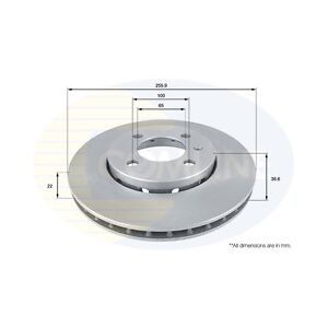 Comline Coated Brake Disc - Supersedes Adc2913v Front Axle To Fit Seat Mii 11->, Skoda C Comline Coated Brake Disc - Supersedes Adc2913v Front Axle To Fit Seat Mii 11->, Skoda C