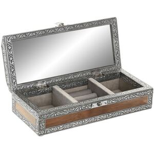 Jewelry Box Home Esprit Silver Natural Wood Aluminium 22,5 X 10 X 6,5 Cm Jewelry Box Home Esprit Silver Natural Wood Aluminium 22,5 X 10 X 6,5 Cm