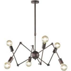 Wofi Carmona Ceiling Pendant Telescopic Chandelier 6 Light Antique Brown Wofi Carmona Ceiling Pendant Telescopic Chandelier 6 Light Antique Brown
