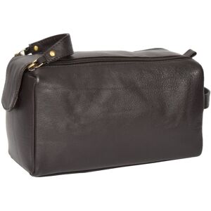 A1 Fashion Goods Real Soft Leather Brown Travel Wash Bag Toiletries Cosmetics Shaving Kit A1 Fashion Goods Real Soft Leather Brown Travel Wash Bag Toiletries Cosmetics Shaving Kit