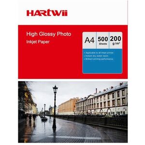 500sheets A4 Photo Paper High Glossy 200gsm Inkjet Paper Inkjet Printing Hartwii 500sheets A4 Photo Paper High Glossy 200gsm Inkjet Paper Inkjet Printing Hartwii