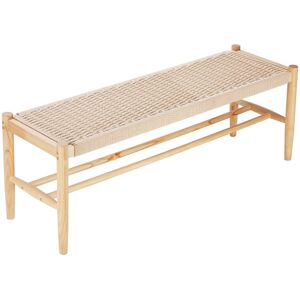 Vevor Rattan Bench Wooden Bench 47.6 Inches For Entryway Living Room & Bedroom Vevor Rattan Bench Wooden Bench 47.6 Inches For Entryway Living Room & Bedroom