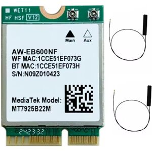 Sodial 2x(Mtk7925 Wifi7 Tri Band Card Wifi Card 2.4g/5g/6ghz Adapter For7382 Sodial 2x(Mtk7925 Wifi7 Tri Band Card Wifi Card 2.4g/5g/6ghz Adapter For7382