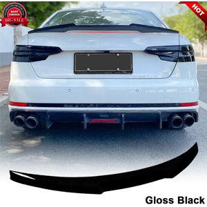 Carmotoring For Audi A5 B9 Sline S5 4-Door 17up Rear Trunk Lip Spoiler Boot Wing Gloss Black Carmotoring For Audi A5 B9 Sline S5 4-Door 17up Rear Trunk Lip Spoiler Boot Wing Gloss Black