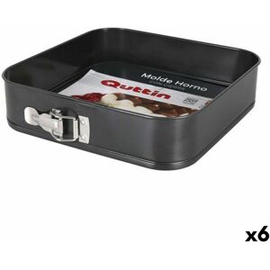 Quttin Springform Pan - Detachable, Square, Oven Safe - Set of 6 Quttin Springform Pan - Detachable, Square, Oven Safe - Set of 6