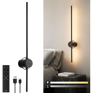 Battery Operated Wall Light - Usb Rechargeable Wall Lamp With Remote & Touch Con Battery Operated Wall Light - Usb Rechargeable Wall Lamp With Remote & Touch Con
