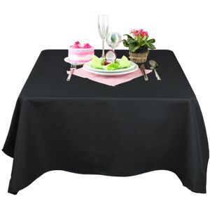 Time To Sparkle 5pcs 90 X 90 Inch (Square) Black Polyester Table Cloth Cover Time To Sparkle 5pcs 90 X 90 Inch (Square) Black Polyester Table Cloth Cover