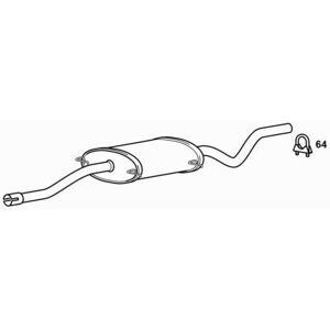 Premium Centre Exhaust Middle Silencer For Mercedes Benz Vito 109 Cdi 2.1 (2003-2006) Premium Centre Exhaust Middle Silencer For Mercedes Benz Vito 109 Cdi 2.1 (2003-2006)