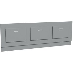 Nes Home Matt Grey 1800mm Magnetic Door Durable Pvc Front Bath Panel Nes Home Matt Grey 1800mm Magnetic Door Durable Pvc Front Bath Panel