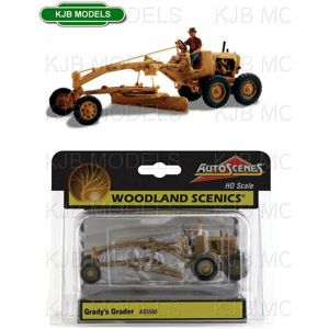 Bnib Oo / Ho Gauge Woodland Scenics As5560 Grady'S Road Grader + Figure Bnib Oo / Ho Gauge Woodland Scenics As5560 Grady'S Road Grader + Figure
