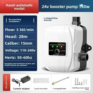 24v Water Booster Pump Automatic Home Pump For Kitchen/sink/shower Head Out 24v Water Booster Pump Automatic Home Pump For Kitchen/sink/shower Head Out