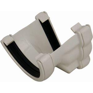 Floplast Guttering Rnr3wh 110mm Niagara To 112mm Half Round Adaptor - R/h -White Floplast Guttering Rnr3wh 110mm Niagara To 112mm Half Round Adaptor - R/h -White