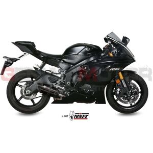 Mivv Exhaust Muffler Suono Black Stainless Steel Yamaha Yzf 600 R6 2017 > 2023 Mivv Exhaust Muffler Suono Black Stainless Steel Yamaha Yzf 600 R6 2017 > 2023