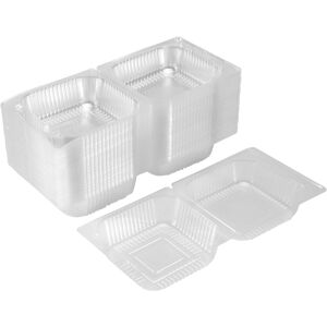 Sodial 4x(100pcs Single Individual Cake Boxes Dessert Containers Cheesecake4864 Sodial 4x(100pcs Single Individual Cake Boxes Dessert Containers Cheesecake4864