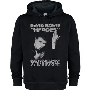 David Bowie Heroes Amplified Black X-Large Hoodie Sweatshirt David Bowie Heroes Amplified Black X-Large Hoodie Sweatshirt