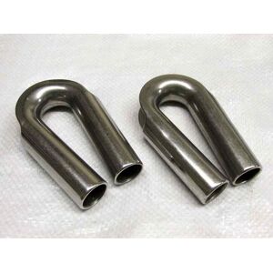 Securefix Direct Wire Rope Tube Thimbles Stainless Steel 20mm X2 (Tubular Protector Sleeve) Securefix Direct Wire Rope Tube Thimbles Stainless Steel 20mm X2 (Tubular Protector Sleeve)