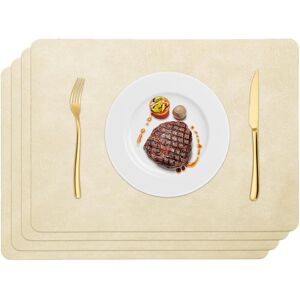 Washable Placemats Set Of 4, 16.9"X11.8" Indoor Outdoor Place Mats For Table, No Washable Placemats Set Of 4, 16.9"X11.8" Indoor Outdoor Place Mats For Table, No