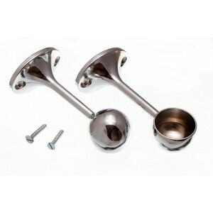 New 12 X Towel Rail End Rod Support Brackets 25mm Chrome Plated Cp - Onestopdiy New 12 X Towel Rail End Rod Support Brackets 25mm Chrome Plated Cp - Onestopdiy