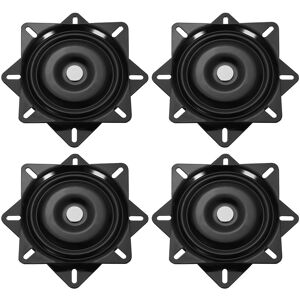 Uxcell 4pcs 6.5\" Bar Stool Swivel Plate, Rotation Lazy Susan Turntable, Black 160x2.5mm Uxcell 4pcs 6.5\" Bar Stool Swivel Plate, Rotation Lazy Susan Turntable, Black 160x2.5mm