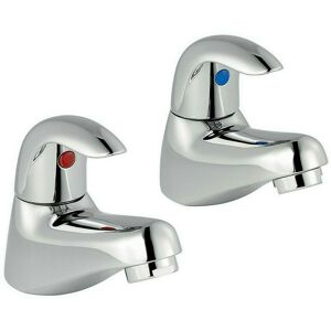 Cooke & Lewis Wave Chrome Lever Bath Taps Hot & Cold Cooke & Lewis Wave Chrome Lever Bath Taps Hot & Cold